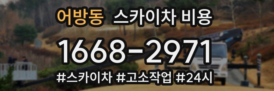 어방동 스카이차 비용