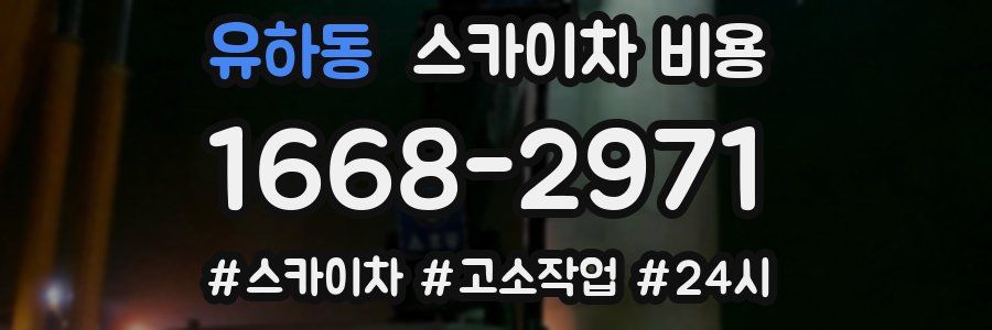 유하동 스카이차 비용