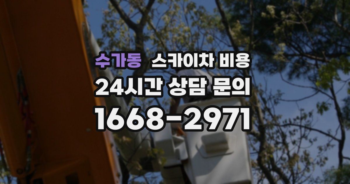 수가동 스카이차 비용