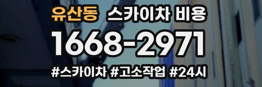 유산동 스카이차 비용