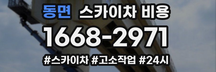 동면 스카이차 비용