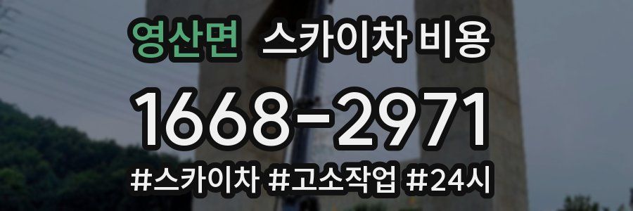 영산면 스카이차 비용