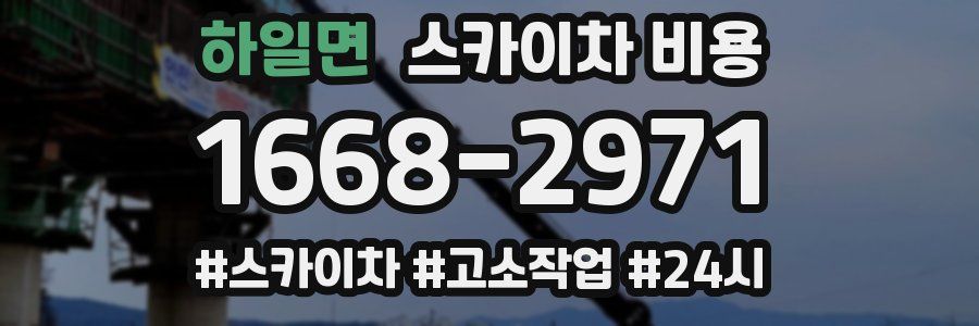 하일면 스카이차 비용