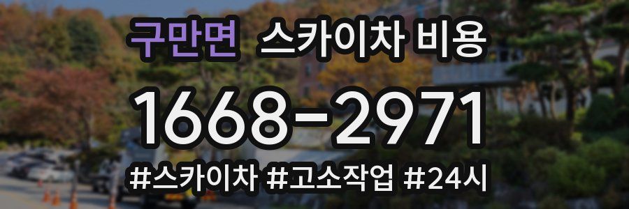 구만면 스카이차 비용