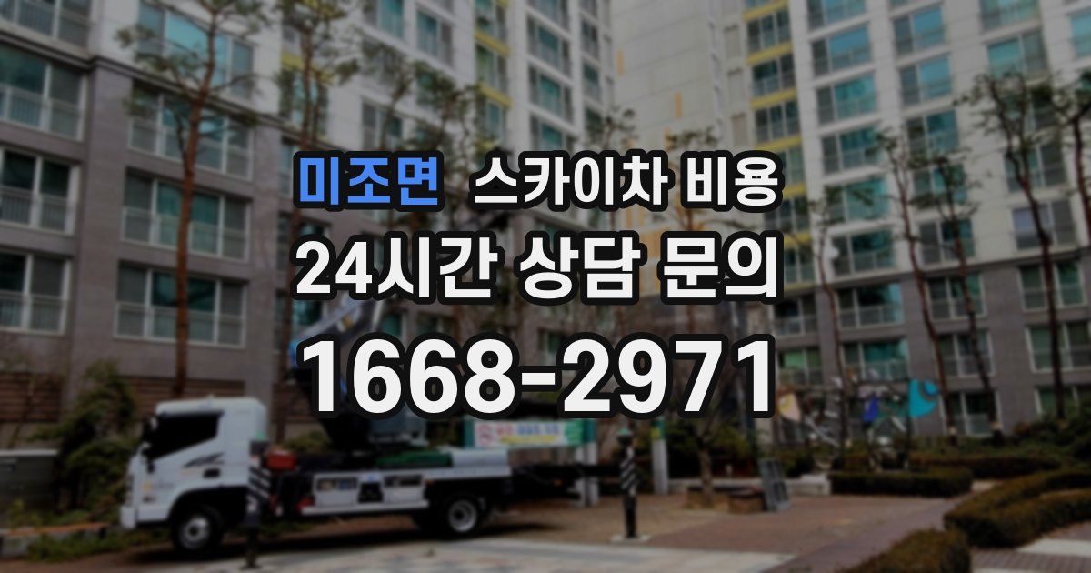 미조면 스카이차 비용