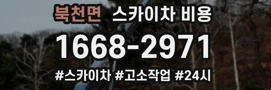 북천면 스카이차 비용