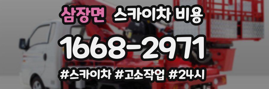 삼장면 스카이차 비용