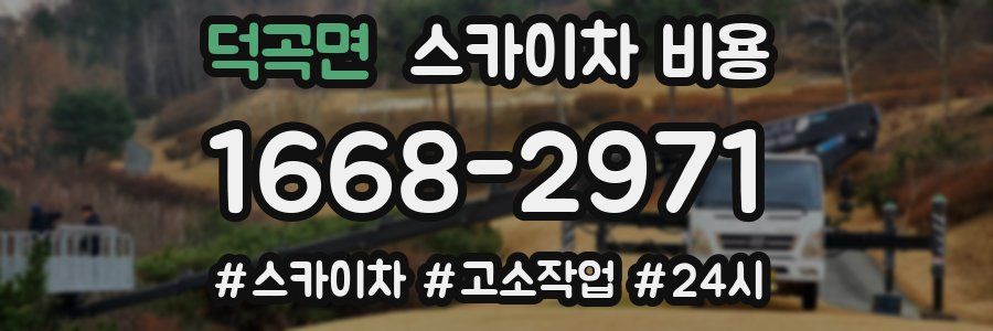 덕곡면 스카이차 비용