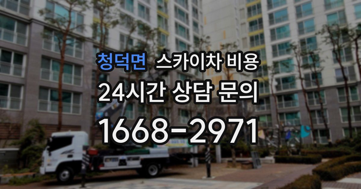 청덕면 스카이차 비용