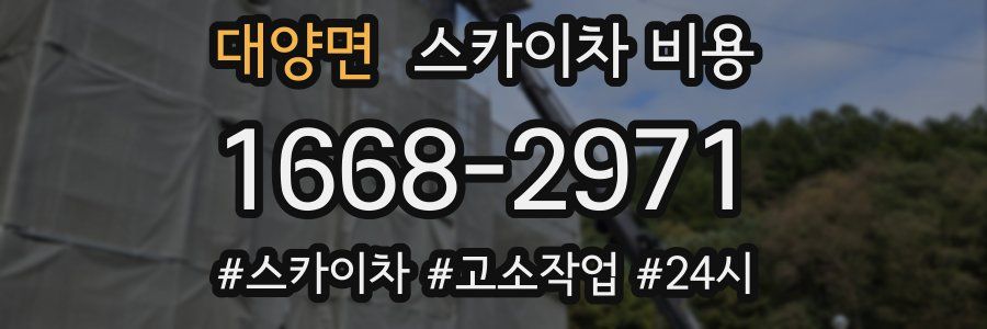 대양면 스카이차 비용