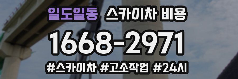 일도일동 스카이차 비용