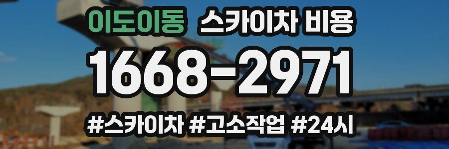 이도이동 스카이차 비용