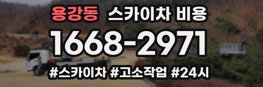 용강동 스카이차 비용