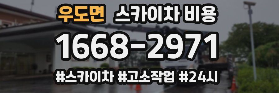 우도면 스카이차 비용