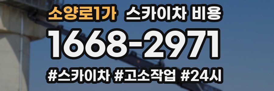 소양로1가 스카이차 비용