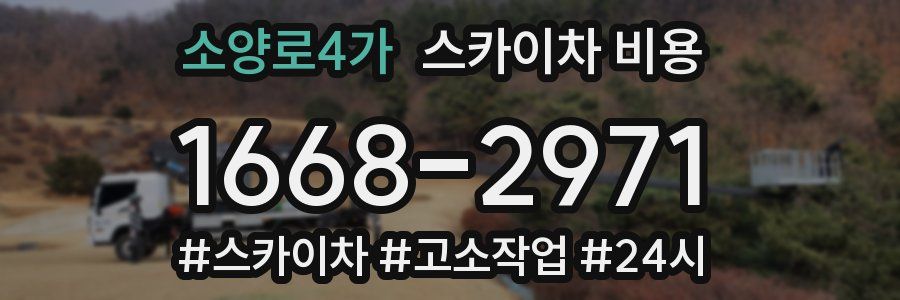 소양로4가 스카이차 비용