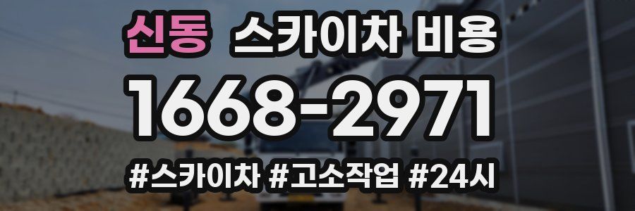 신동 스카이차 비용