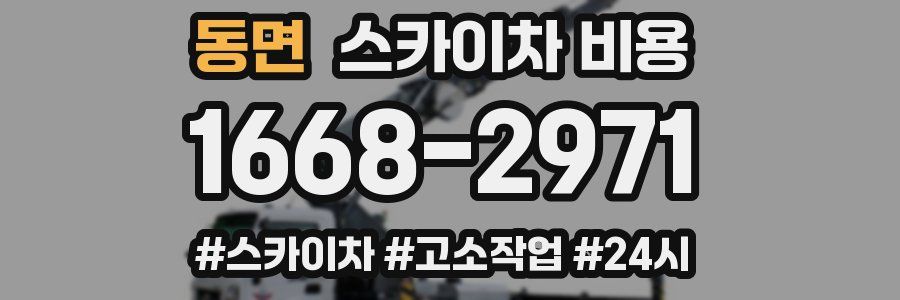 동면 스카이차 비용