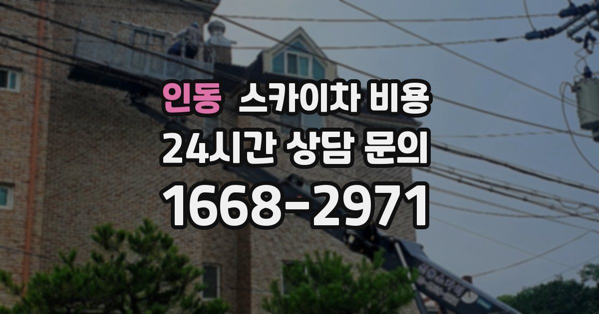 인동 스카이차 비용