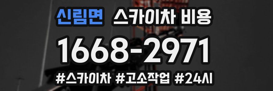 신림면 스카이차 비용