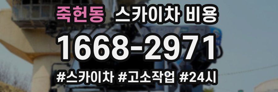 죽헌동 스카이차 비용