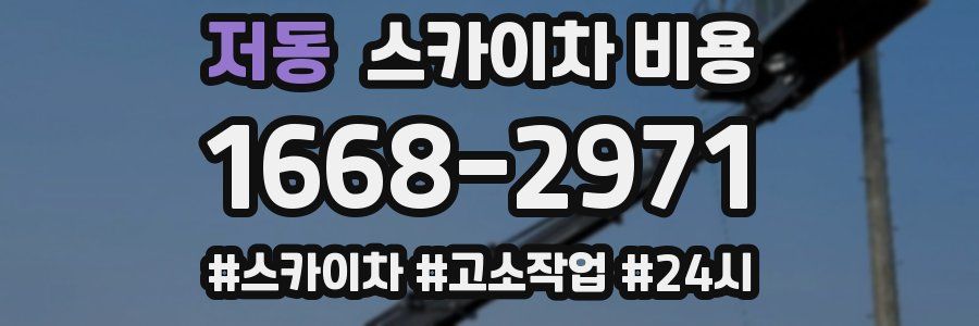 저동 스카이차 비용