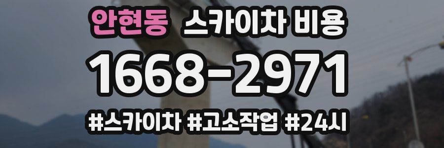 안현동 스카이차 비용