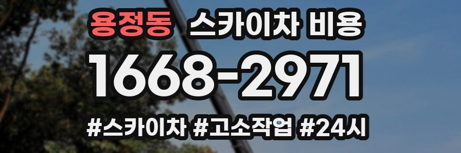 용정동 스카이차 비용