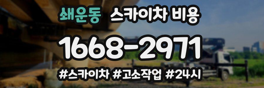 쇄운동 스카이차 비용