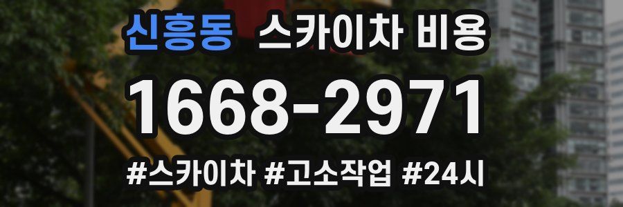 신흥동 스카이차 비용