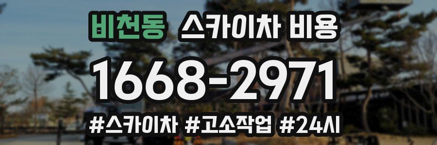 비천동 스카이차 비용