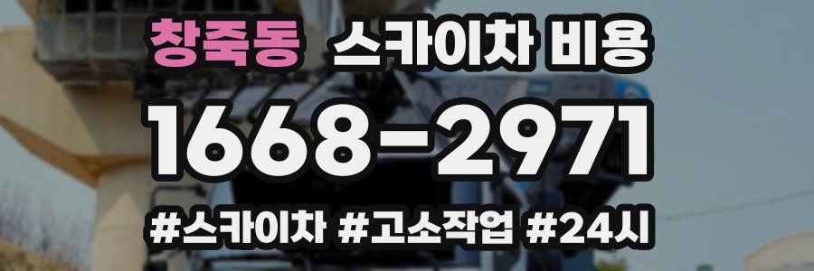 창죽동 스카이차 비용