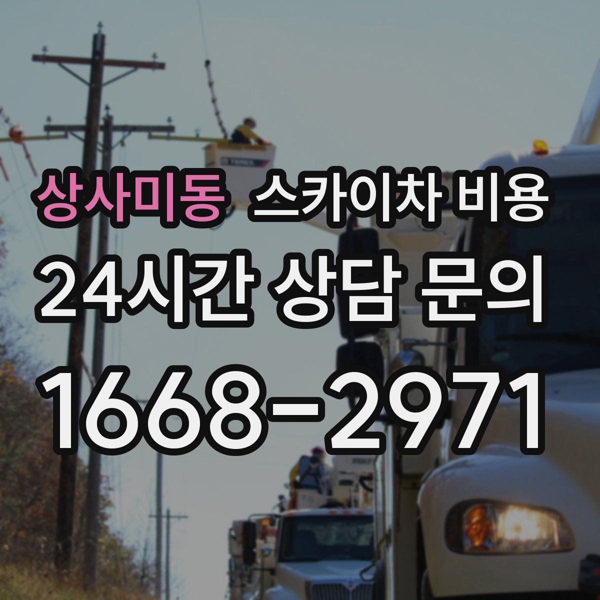 상사미동 스카이차 비용 '포함'과 '별도' 항목을 구분하는 방법