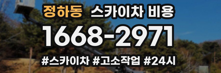 정하동 스카이차 비용