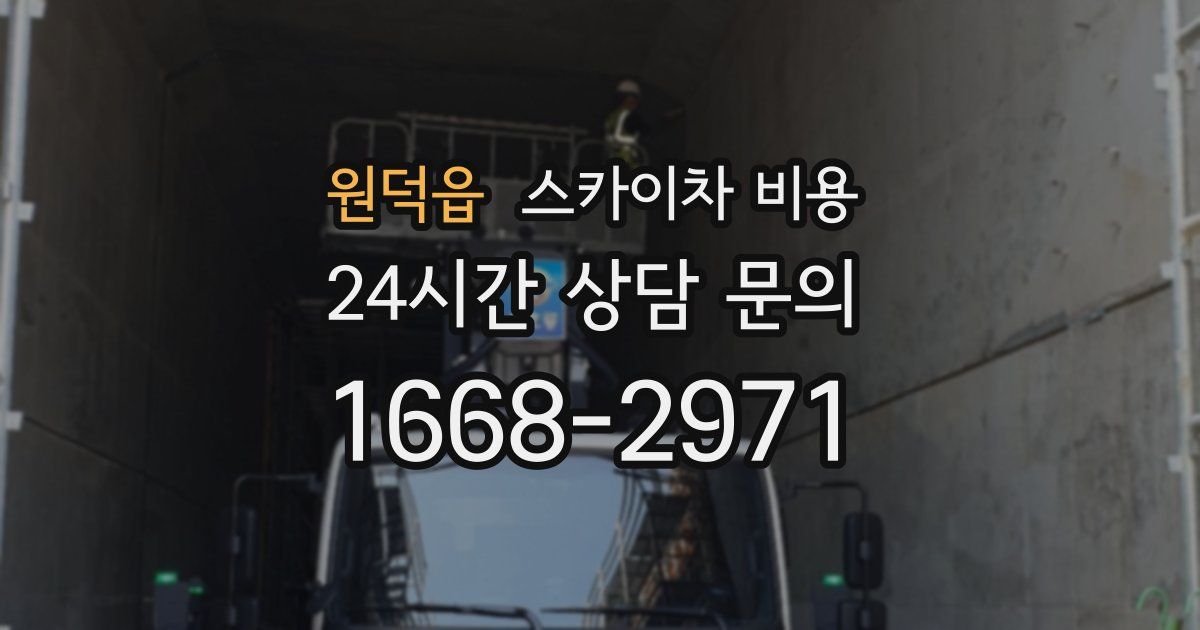 원덕읍 스카이차 비용