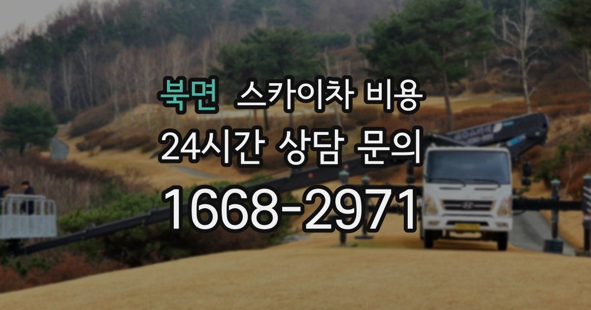 북면 스카이차 비용