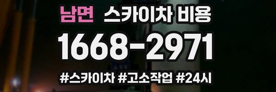 남면 스카이차 비용