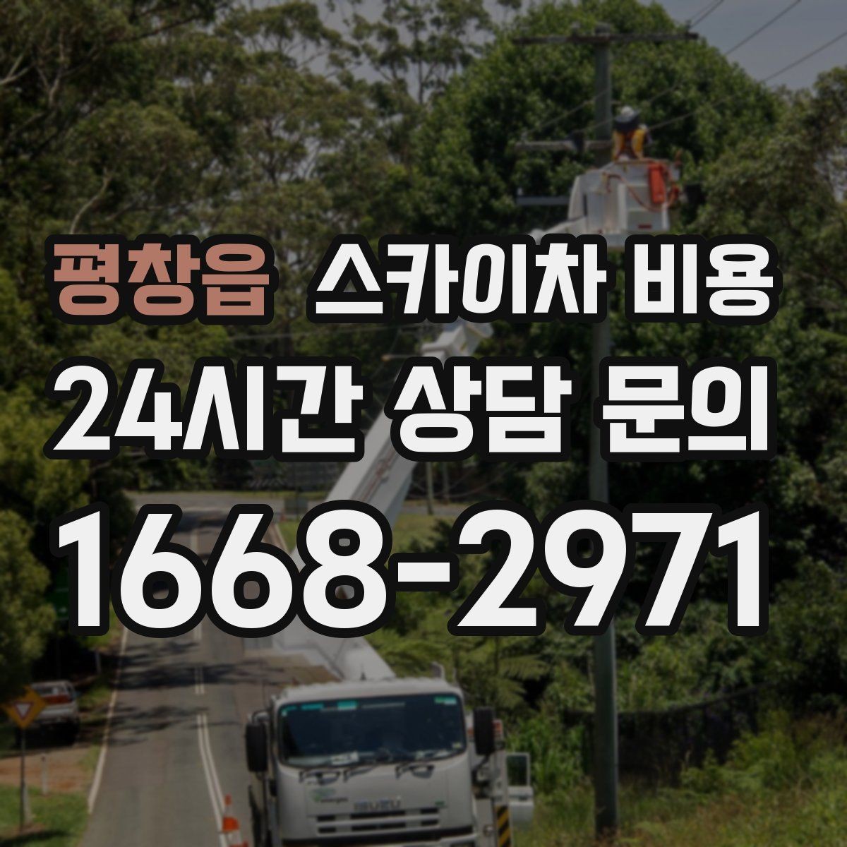 평창읍 스카이차 비용 고소 작업이 잦다면 묶음 진행이 유리합니다