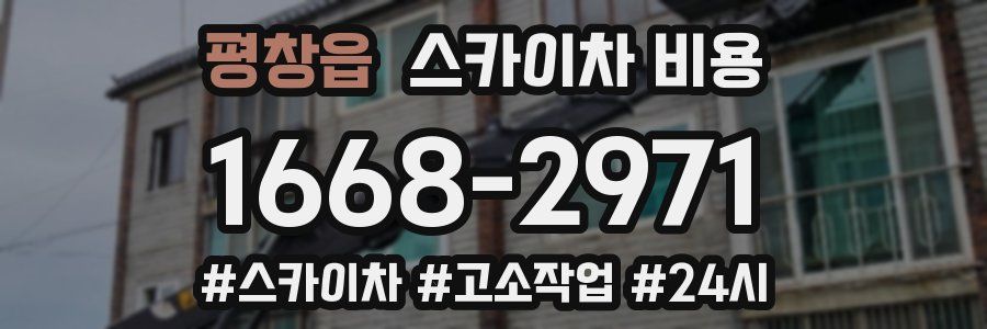 평창읍 스카이차 비용