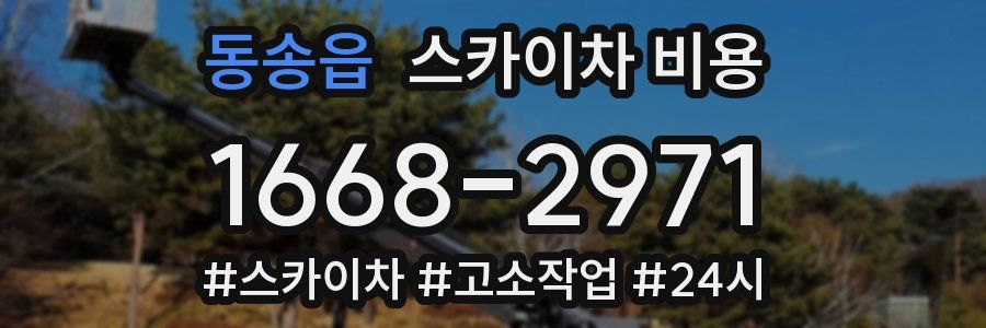 동송읍 스카이차 비용