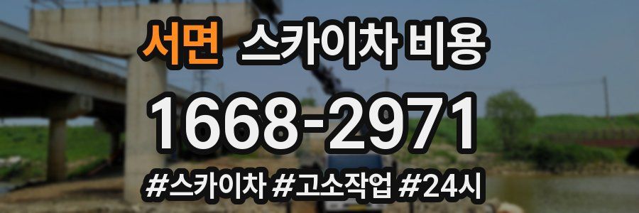 서면 스카이차 비용