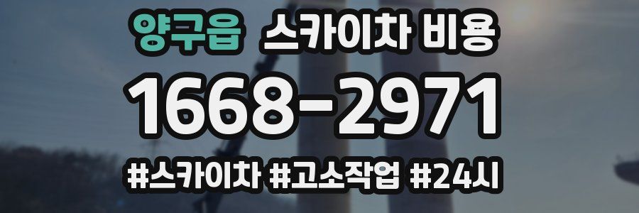 양구읍 스카이차 비용