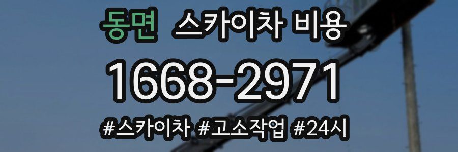 동면 스카이차 비용