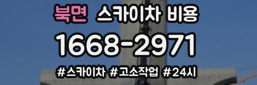 북면 스카이차 비용