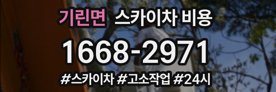 기린면 스카이차 비용