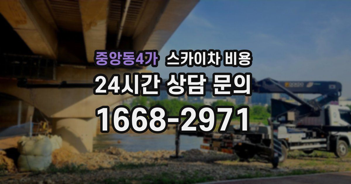 중앙동4가 스카이차 비용