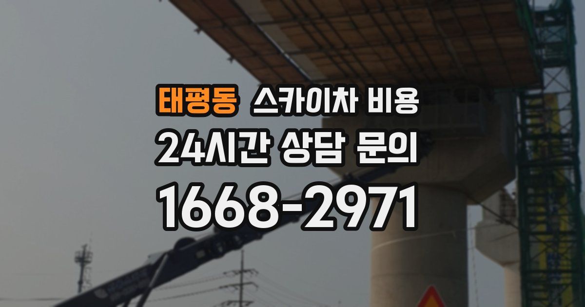 태평동 스카이차 비용