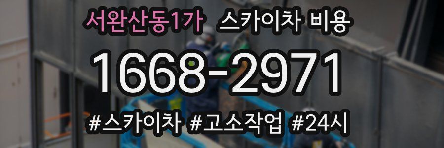 서완산동1가 스카이차 비용