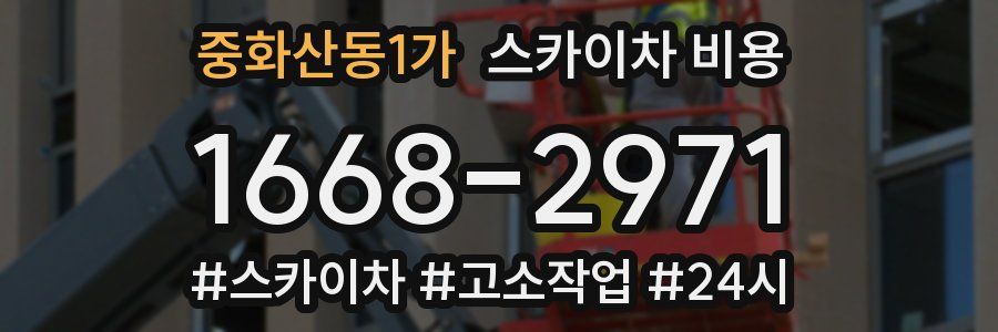 중화산동1가 스카이차 비용