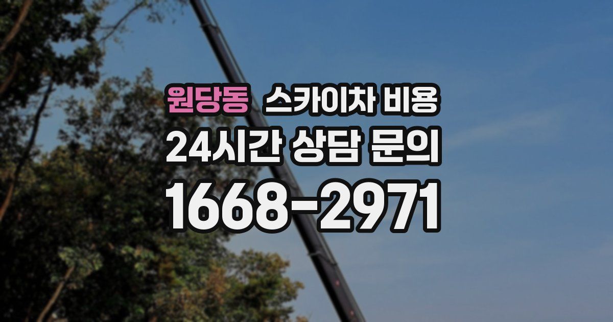 원당동 스카이차 비용